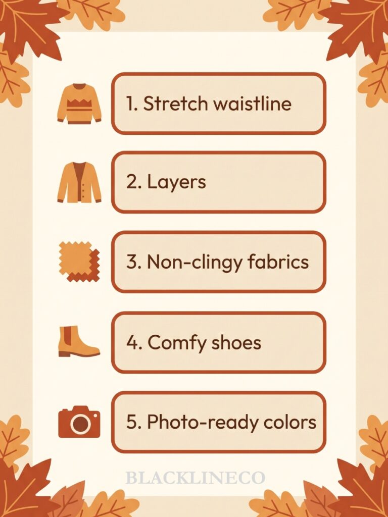 Thanksgiving outfit checklist for plus size women