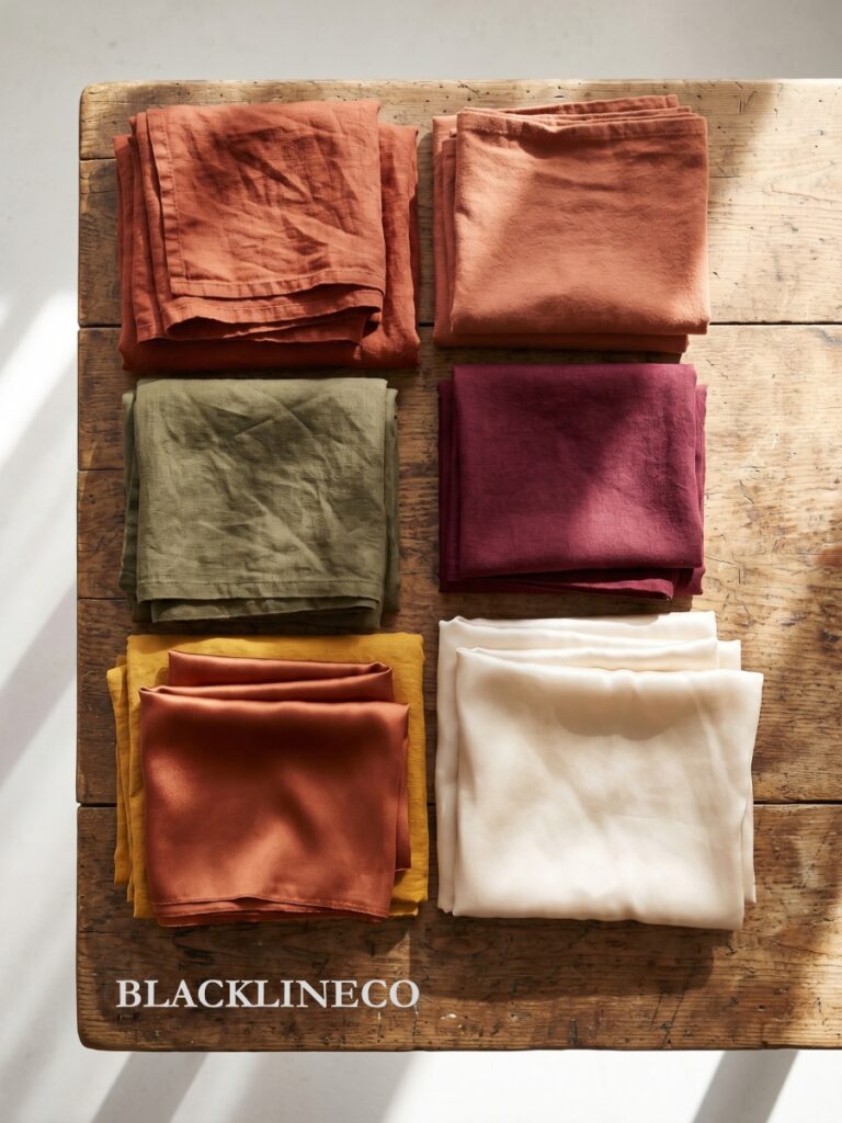 fall color palette in light fabrics for a hot weather Thanksgiving outfit