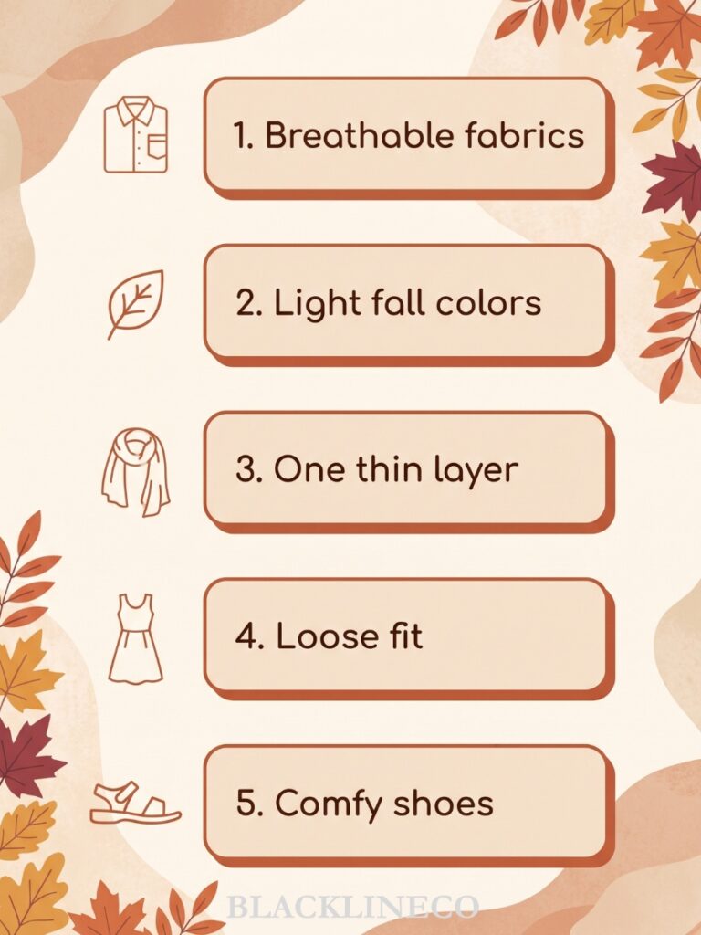 hot weather Thanksgiving outfit checklist